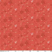 Weihnachten Schneeflocken Rot 180x140cm Wachstuch Tischdecke