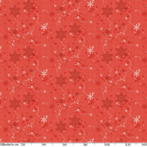 Weihnachtstischdecke Wachstuch Tischdecke abwaschbar Schneeflocken Rot 240x140cm