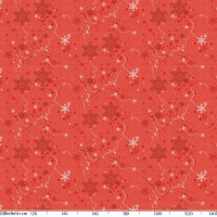 Weihnachtstischdecke Wachstuch Tischdecke abwaschbar Schneeflocken Rot 240x140cm