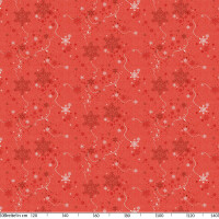 Weihnachten Schneeflocken Rot 280x140cm Wachstuch Tischdecke mit Saum