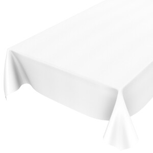 Weiß Uni Matt Einfarbig 120x140cm Wachstuch Tischdecke