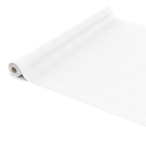 Weiß Uni Matt Einfarbig 1000x140cm (10m) Wachstuch Tischdecke