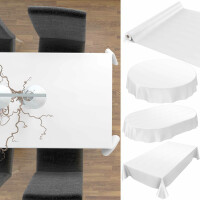 Weiß Uni Matt Einfarbig 1000x140cm (10m) Wachstuch Tischdecke