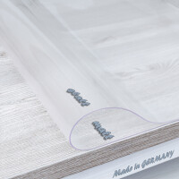 Tischfolie feinmattiert Tischschutzfolie matt 2mm Breite 100cm Länge wählbar