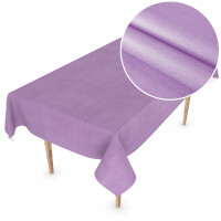 Tischdecke Wachstuch Chic&Charme Violett 100x140cm Schnittkante