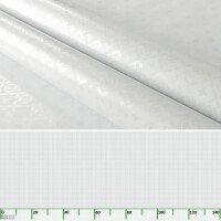 Tischdecke Wachstuch Mimosa Dream Weiß 200x140cm Schnittkante