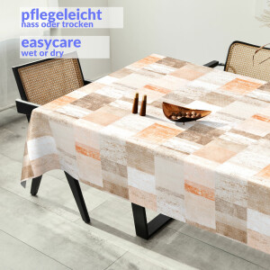 Tischdecke Wachstuch Mimosa Patchwork Oldstyle 120x140cm...