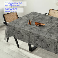 Tischdecke Wachstuch Elegance Eliza 240x140cm Schnittkante