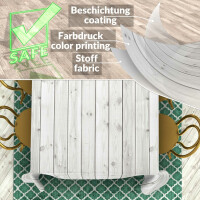 Tischdecke abwaschbar Stofftischdecke Tischäsche Tafeldecke Tischtuch Baumwolle Polyester Holz Grau