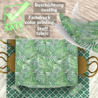 Tischdecke abwaschbar Stofftischdecke Tischäsche Tafeldecke Tischtuch Baumwolle Polyester Tropik