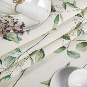 Tischdecke Stoff Tischwäsche Textil abwaschbar Tischtuch Baumwolle Polyester Botanika Outdoor Tischdecke