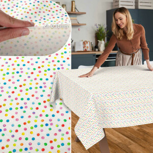 Tischdecke abwaschbar Stofftischdecke Tischäsche Tafeldecke Tischtuch Baumwolle Polyester Mimi