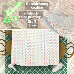 Tischdecke abwaschbar Stofftischdecke Tischäsche Tafeldecke Tischtuch Baumwolle Polyester Mimi