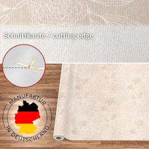 Tischdecke abwaschbar Stofftischdecke Tischäsche Tafeldecke Tischtuch Baumwolle Polyester Japondi Beige