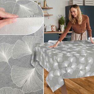 Tischdecke abwaschbar Stofftischdecke Tischäsche Tafeldecke Tischtuch Baumwolle Polyester Pusteblume