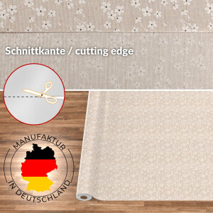 Tischdecke abwaschbar Stofftischdecke Tischäsche Tafeldecke Tischtuch Baumwolle Polyester Violen Beige