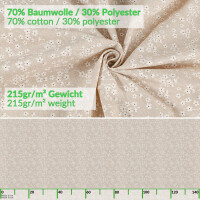 Tischdecke abwaschbar Stofftischdecke Tischäsche Tafeldecke Tischtuch Baumwolle Polyester Violen Beige