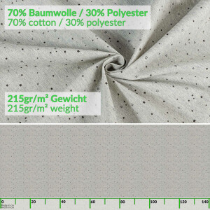 Tischdecke abwaschbar Stofftischdecke Tischäsche Tafeldecke Tischtuch Baumwolle Polyester Stern