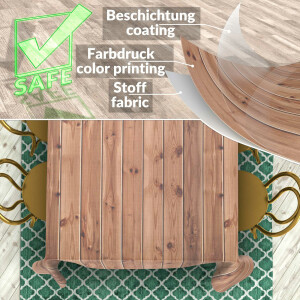 Tischdecke abwaschbar Stofftischdecke Tischäsche Tafeldecke Tischtuch Baumwolle Polyester Stern