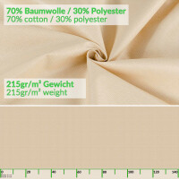 Tischdecke abwaschbar Stofftischdecke Tischäsche Tafeldecke Tischtuch Baumwolle Polyester Beige