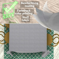 Tischdecke abwaschbar Stofftischdecke Tischäsche Tafeldecke Tischtuch Baumwolle Polyester Dunkelgrau