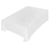 Vinyl Tischdecke abwaschbar Wachstischdecke Lace Vinyl Häkeloptik Rosen Anthrazit Rosen Weiß