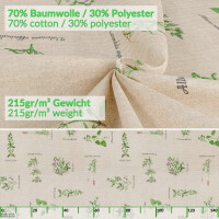 Tischdecke abwaschbar Stofftischdecke Tischäsche Tafeldecke Tischtuch Baumwolle Polyester Aromatic Bio