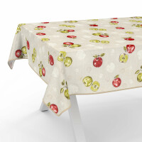 Tischdecke abwaschbar Stofftischdecke Tischäsche Tafeldecke Tischtuch Baumwolle Polyester Apple