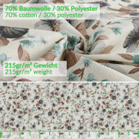 Tischdecke abwaschbar Stofftischdecke Tischäsche Tafeldecke Tischtuch Baumwolle Polyester Silvia