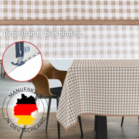 Tischdecke abwaschbar Stofftischdecke Tischäsche Tafeldecke Tischtuch Baumwolle Polyester Vichy Gray