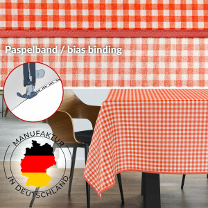 Tischdecke abwaschbar Stofftischdecke Tischäsche Tafeldecke Tischtuch Baumwolle Polyester Vichy Red