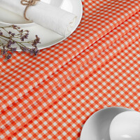 Tischdecke abwaschbar Stofftischdecke Tischäsche Tafeldecke Tischtuch Baumwolle Polyester Vichy Red