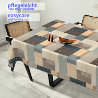 Wachstuchtischdecke Tischdecke abwaschbar Wachstischdecke Gartischdecke Mirka 220x140cm Outdoor Tischdecke Gartischdecke